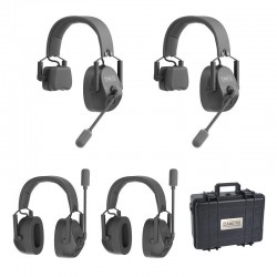 CAME-TV Mix 2 Single Ear & 2 Dual Ear 4 Pack - Беспроводная гарнитура